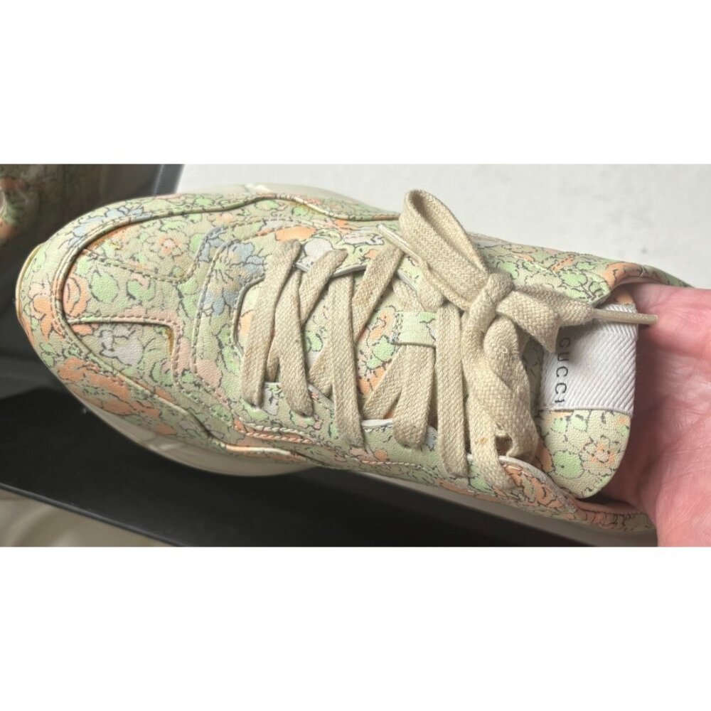 Gucci BlossomShoes Womens Lace up Sneakers Size 6-6.5 Used Dust Bag Box Included - Picture 10 of 15